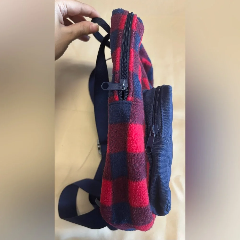 Red and Blue‎ Buffalo Plaid Mini Backpack